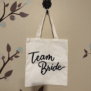 Team Bride Canvas Bag Bridesmaid Gift Tote Wedding
